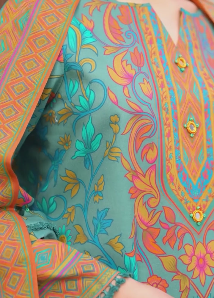 C Prints by Charizma Unstitched Printed Lawn 3 Piece Suit CHR26UCP CP6-03 - Summer Collection