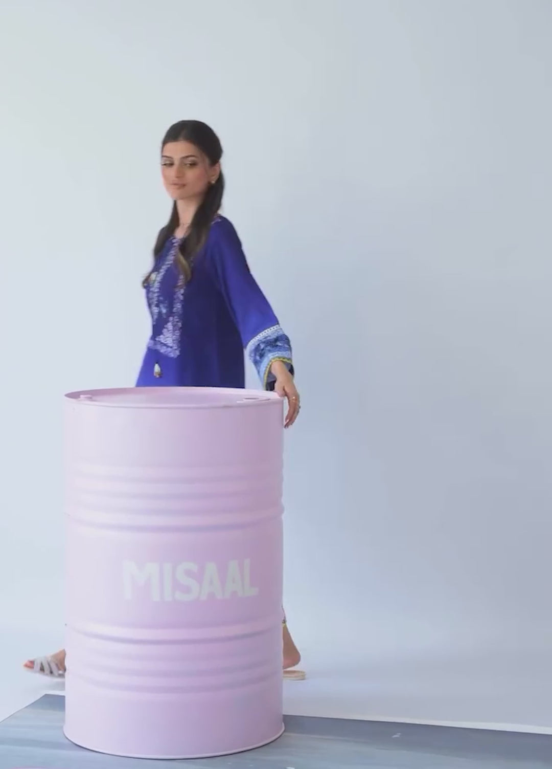 Misaal by Ayesha Somaya Charmed RTW Printed Cotton Silk 2 Piece Suit Lush Crush - Casual Collection