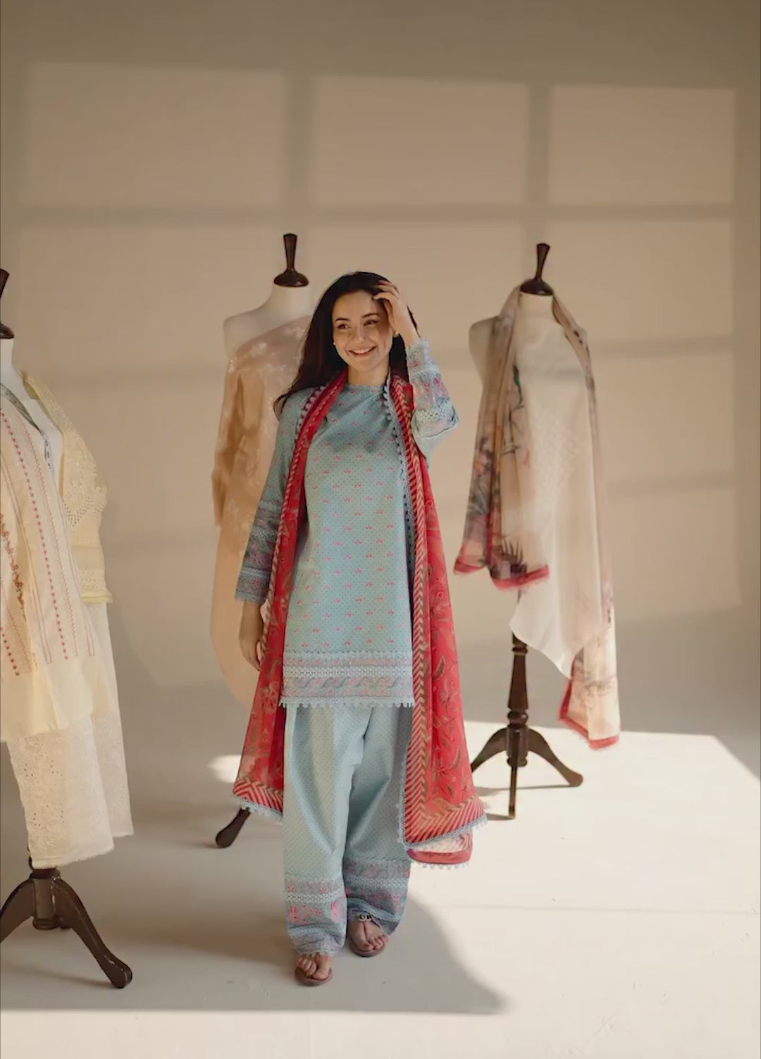 Vital by Sobia Nazir Unstitched Embroidered Lawn 3 Piece Suit SN26UVL 6A - Summer Collection
