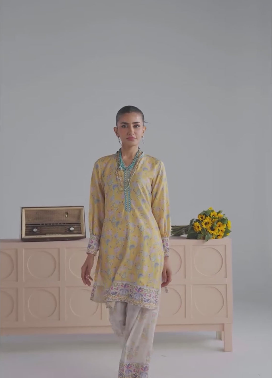Summer Basics by Gulaal Women RTW Printed Poly 2 Piece Suit Claro - Casual Collection