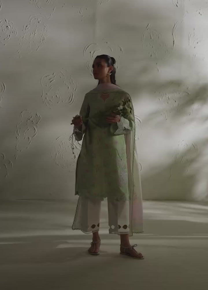 Q Prints by Qalamkar Unstitched Printed Lawn 3 Piece Suit QLK26UQL TALYA QQP-01 (A) - Summer Collection