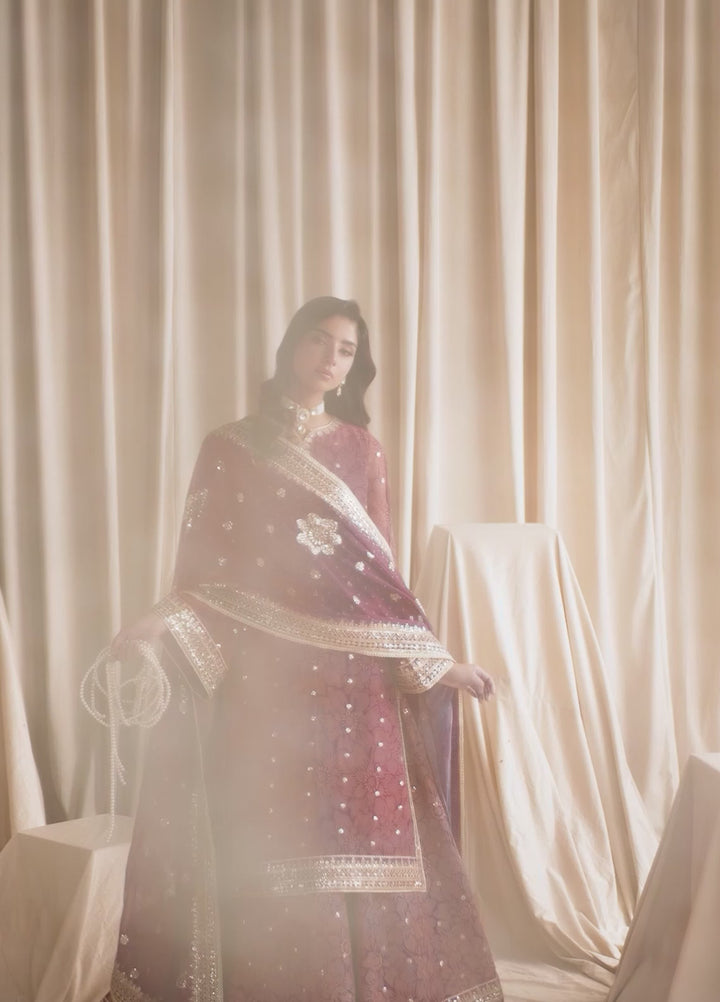Sirayya by Zarif Unstitched Embroidered Chiffon 3 Piece Suit ZR26US MAHEEN 04 - Wedding Collection