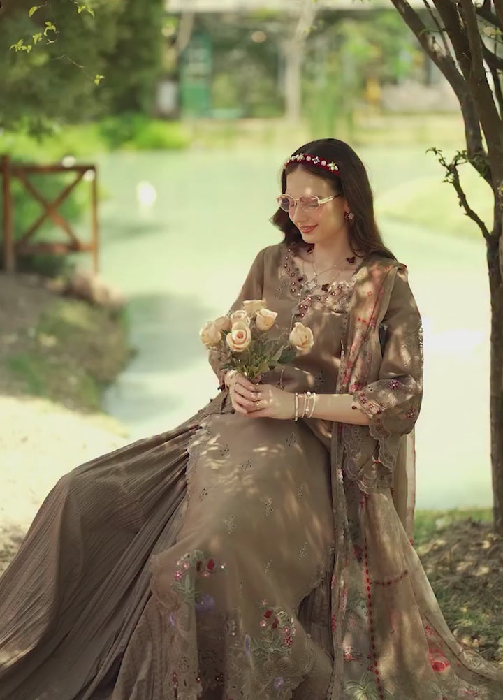 Noor Luxe by Saadia Asad Unstitched Embroidered Lawn 3 Piece Suit SA26ULNE D8 - Eid Collection