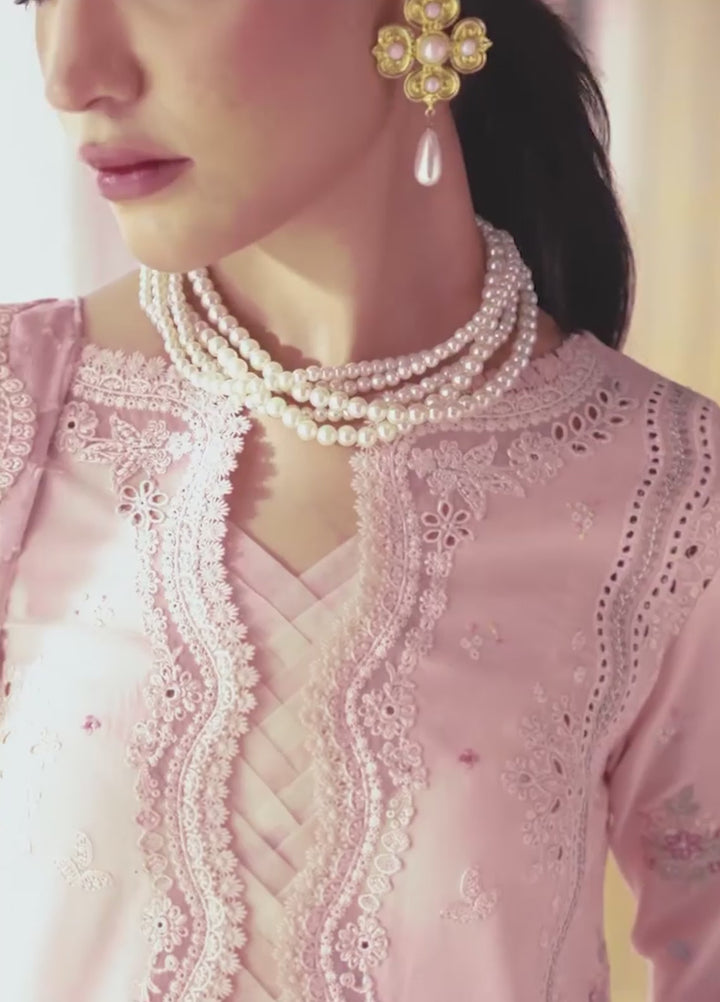 Q Line by Qalamkar Unstitched Embroidered Lawn 3 Piece Suit QLK26ULQ NAIRA QKL-4 - Festive Collection