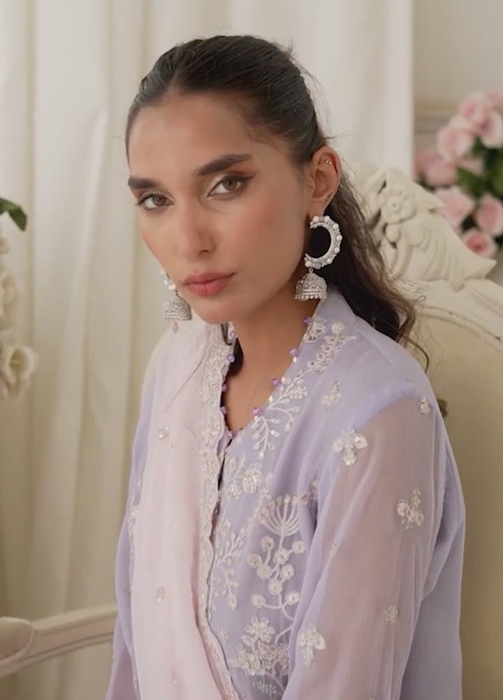 Signature by Salitex Embroidered Chiffon Suits Unstitched 3 Piece SUNS7CH033UT - Summer Collection