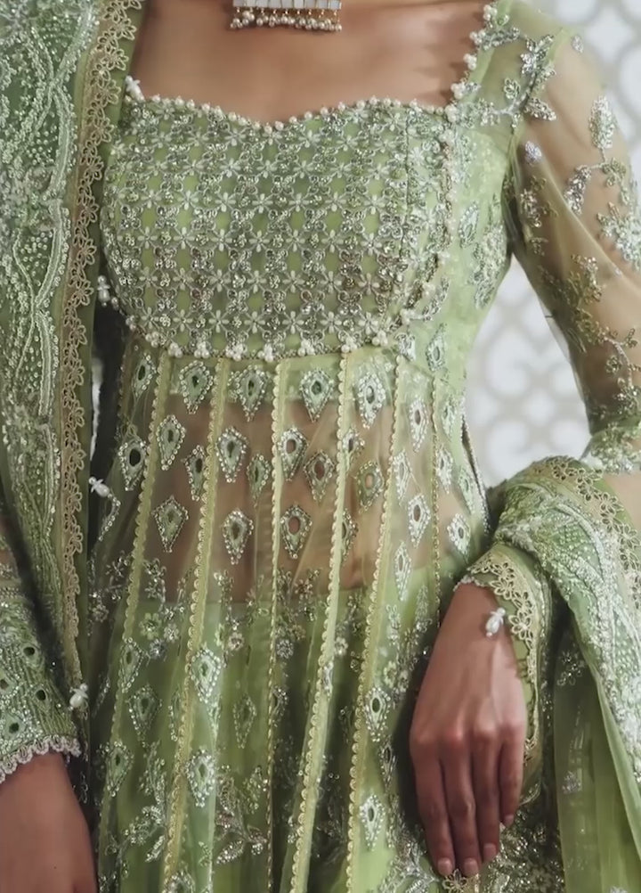 Aure by Afrozeh Unstitched Embroidered Net 3 Piece Suit AF26UAW Theodora FW01234 - Wedding Collection