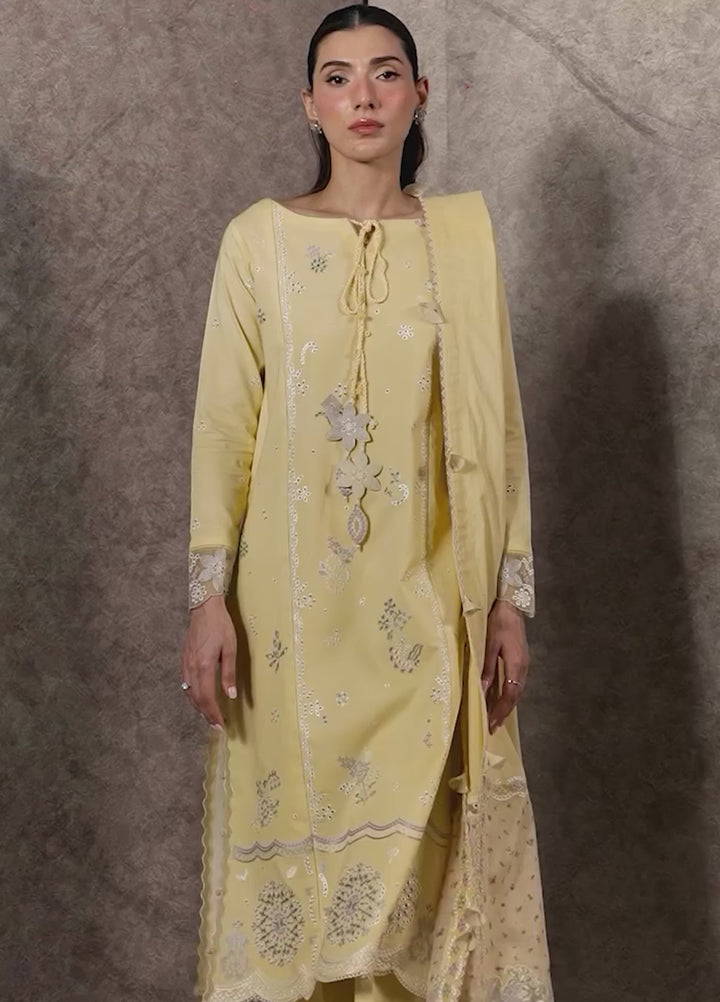 Seran Unstitched Embroidered Lawn 3 Piece Suit SN26ULLE Seyra D-08 - Eid Collection