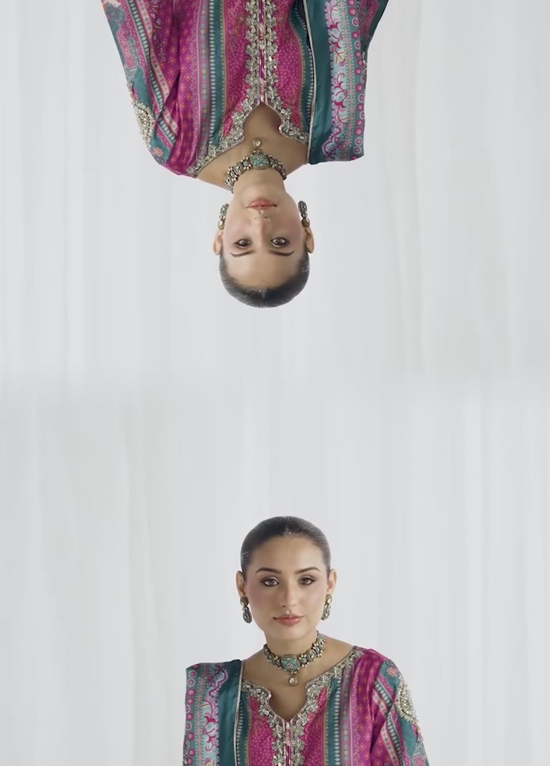 Aira by Gulaal Unstitched Printed Silk 3 Piece Suit GL26USA Zeal GS-11 - Festive Collection