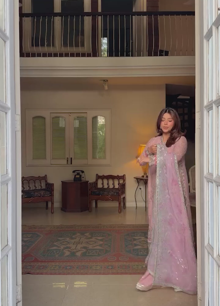 Zaeva by Xenia Formals Unstitched Embroidered Chiffon 3 Piece Suit XE26UZF D-01-FARIDA - Festive Collection