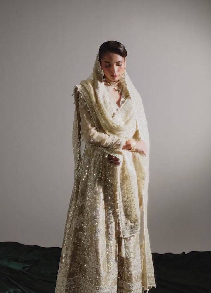 Freeshia by Suffuse Unstitched Tissue Silk Embroidered Suits 3 Piece SSY26UF GULRAIZ - Wedding Collection