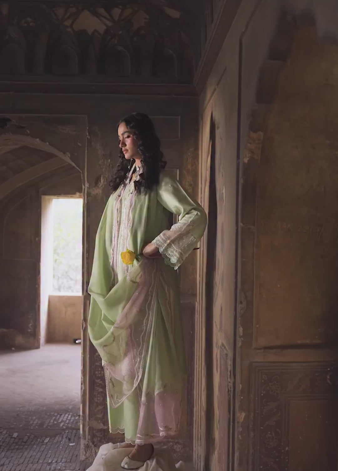 Suroor by Bin Ilyas RTW Embroidered Jacquard Lawn 3 Piece Suit BI26PSL 243A - Festive Collection