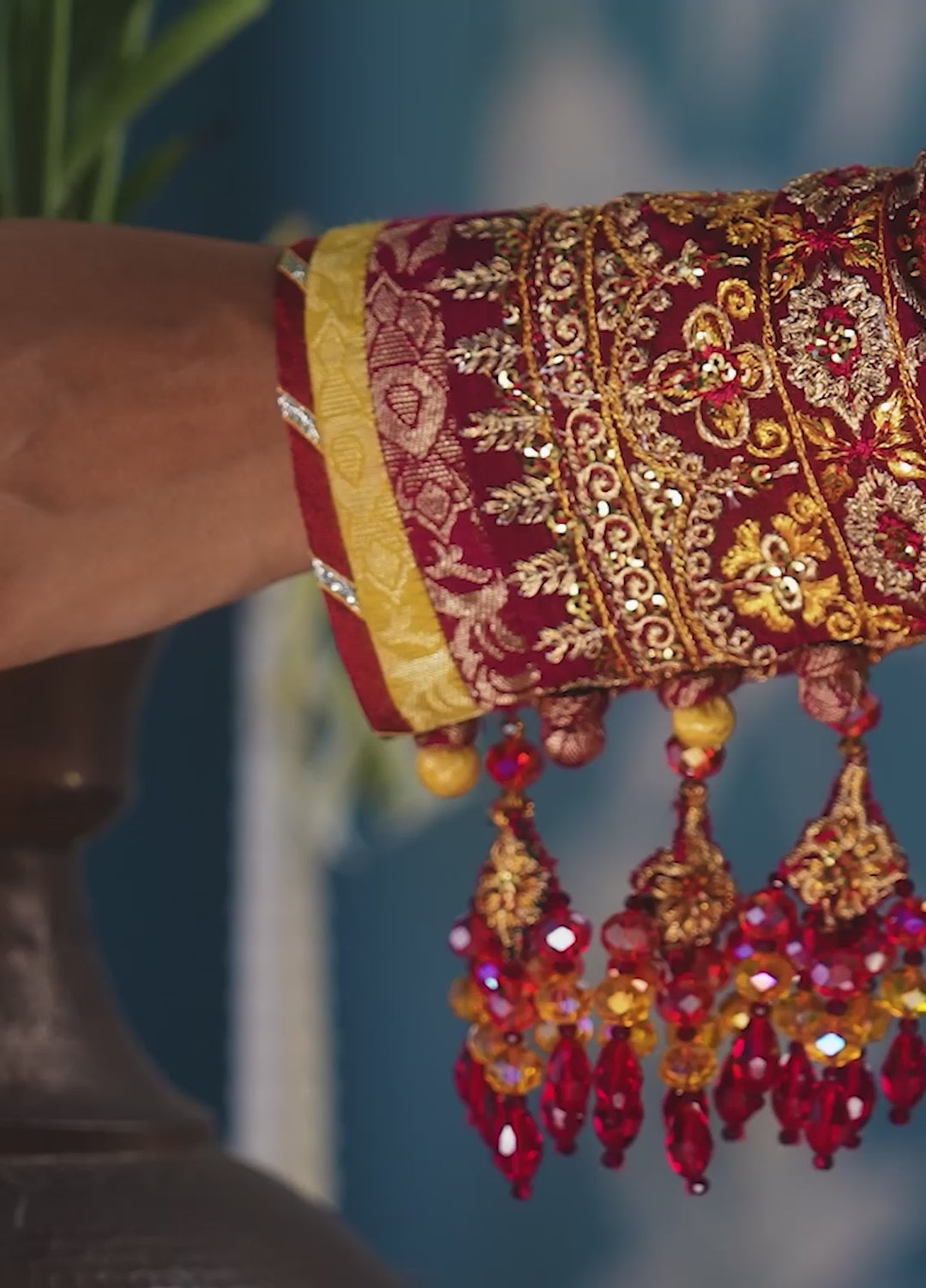 AIK Udaipur Velvet Unstitched Luxury Embroidered 3 Piece AIK25 D-05 - Formals Collection