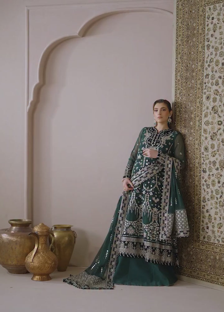 Neorah by Xenia Formals Unstitched Chiffon Embroidered 3 Piece Suit XE26UN D-5 QAIFA - Festive Collection