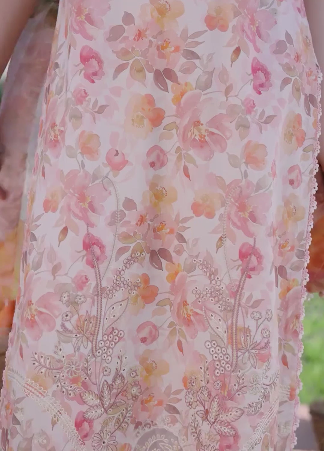 Sunset Muse by Izel Unstitched Embroidered Lawn 3 Piece Suit Elah - Eid Collection