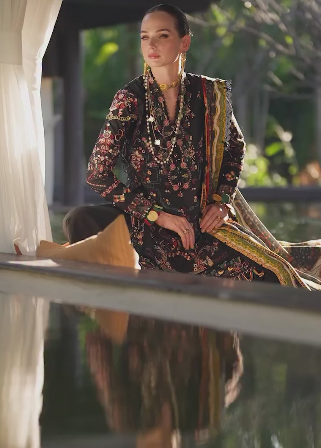 Ariya by Kanwal Malik Unstitched Embroidered Luxury Lawn 3 Piece Suit KM26UA D-6 ZARIA - Summer Collection