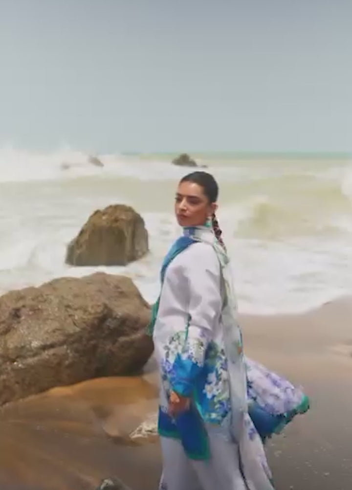 Whispers in the wind by Jahaan RTW Printed Lawn Silk 3 Piece Suit Riviere Casual Collection