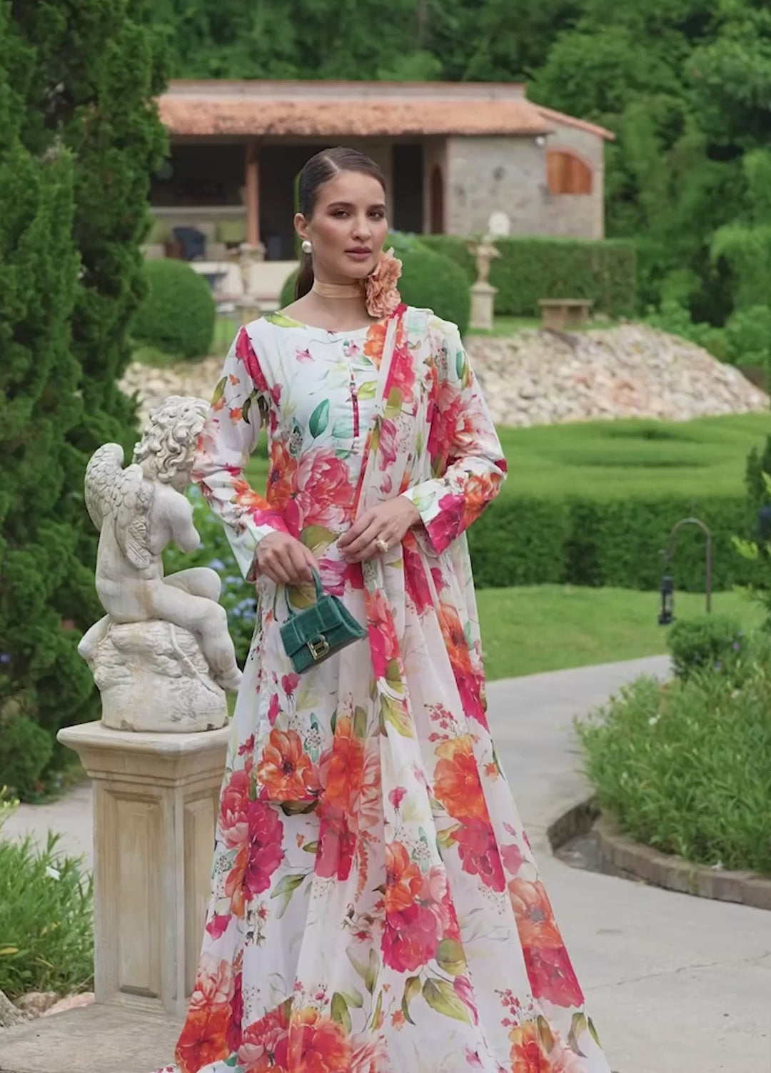 Floral Ritual Edit by Feathers  Printed Lawn 3 Piece Suit RUVEN - Casual Collection