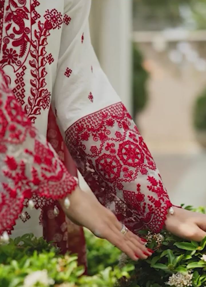 Zainab Chottani Embroidered Chikankari Suits Unstitched 3 Piece ZC25CH D8B Reem - Summer Collection