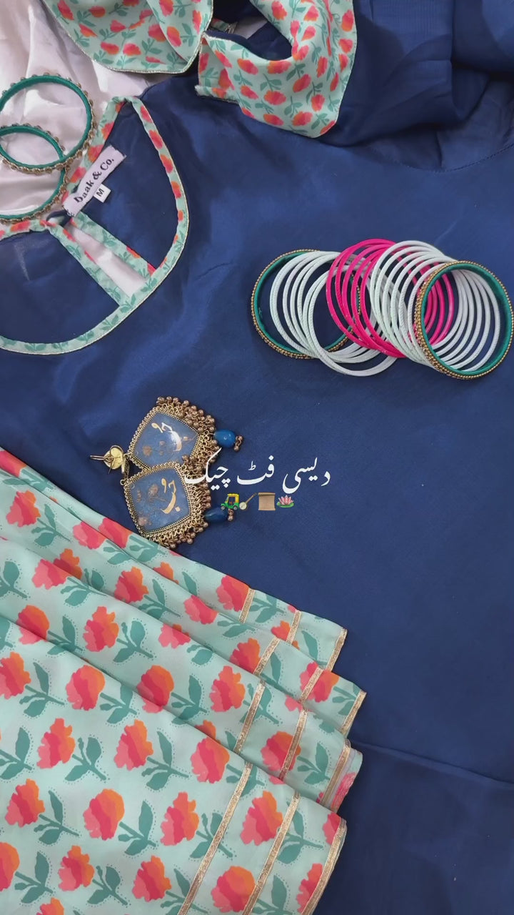 Dareecha by Daak RTW Printed Cotton Silk 2 Piece Suit SGS-N SALIAH SGS-N - Festive Collection