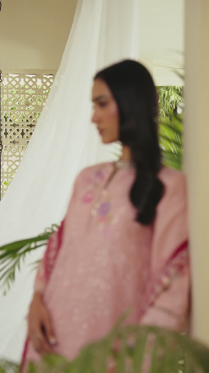 Selene by RajBari Unstitched Embroidered Lawn 3 Piece Suit RB26USL Noore - Festive Collection