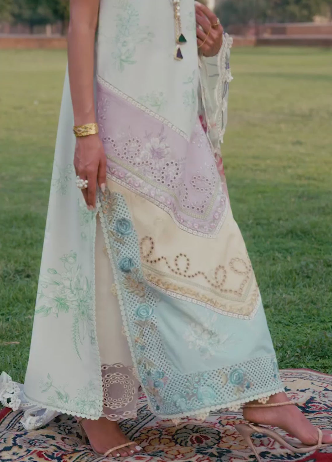 Bloom by Saira Shakira Unstitched Embroidered Lawn 3 Piece Suit SSR26ULB AVA-01A - Eid Collection