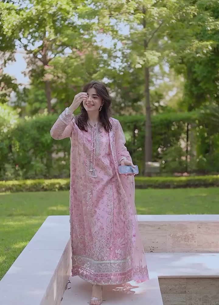 Xenia Formal Unstitched Luxury Net Suits 3 Piece XE25FL Ashal - Formals Collection