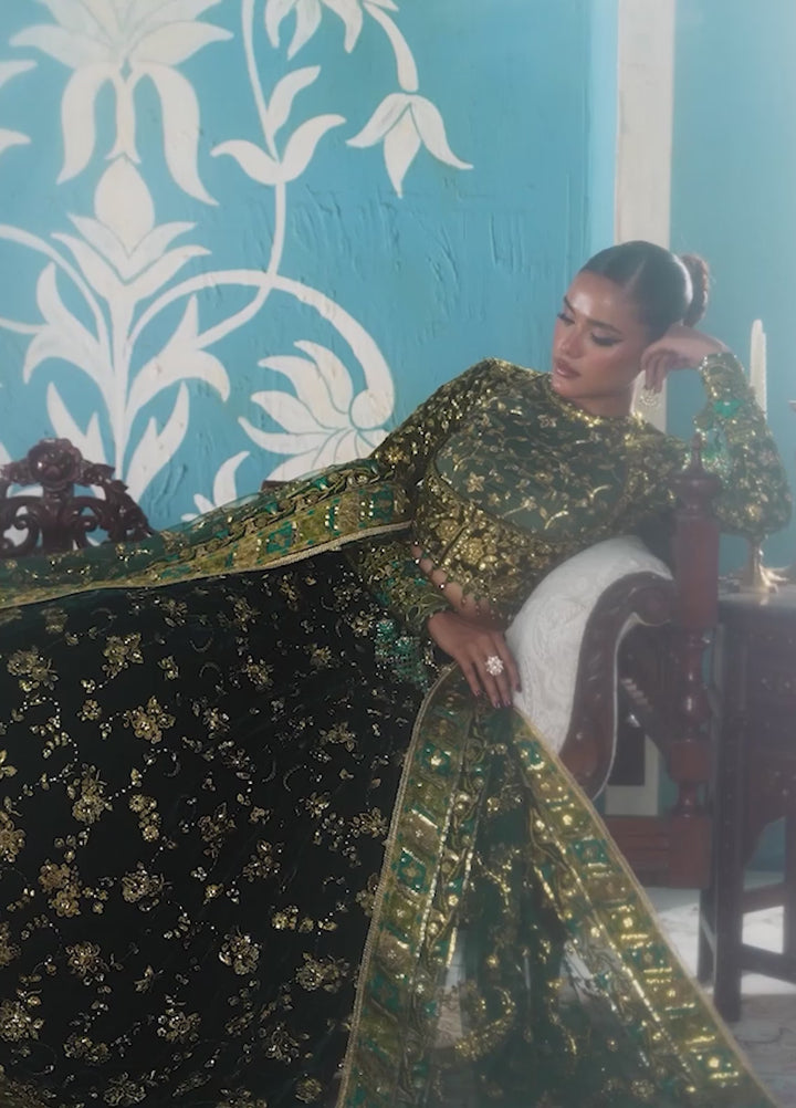 AIK Udaipur Velvet Unstitched Luxury Embroidered 3 Piece AIK25 D-02 - Formals Collection