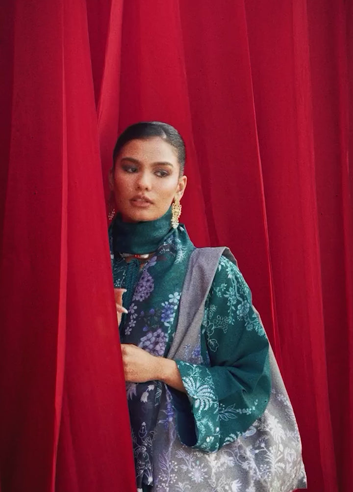 Aik Roz by Aik Atelier Unstitched Khaddar Printed Suits 3 Piece AIK25RK Look 07 - Winter Collection
