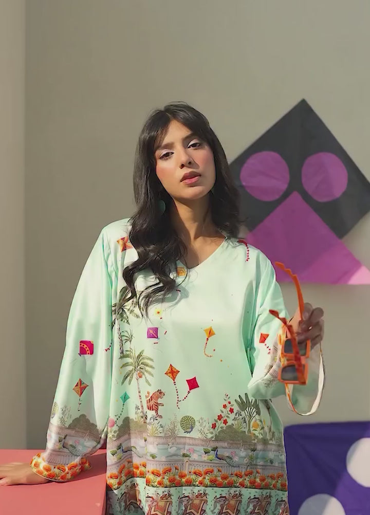 Printnation by Anayra Amal Unstitched Printed Ploy Raw Silk 2 Piece Rang Patang - Casual Collection