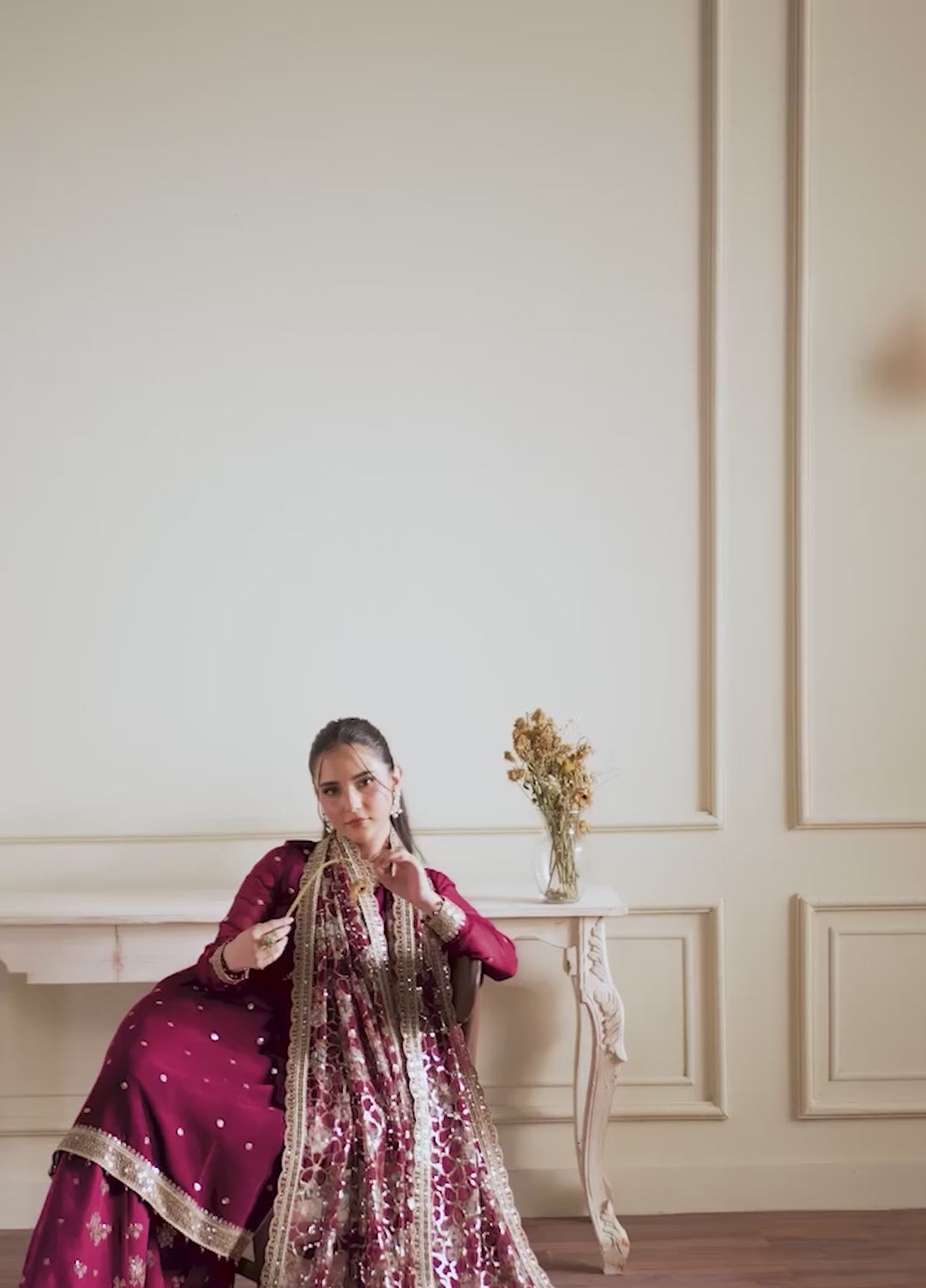 Sirayya by Zarif Unstitched Embroidered Chiffon 3 Piece Suit ZR26US ARASH 08 - Wedding Collection