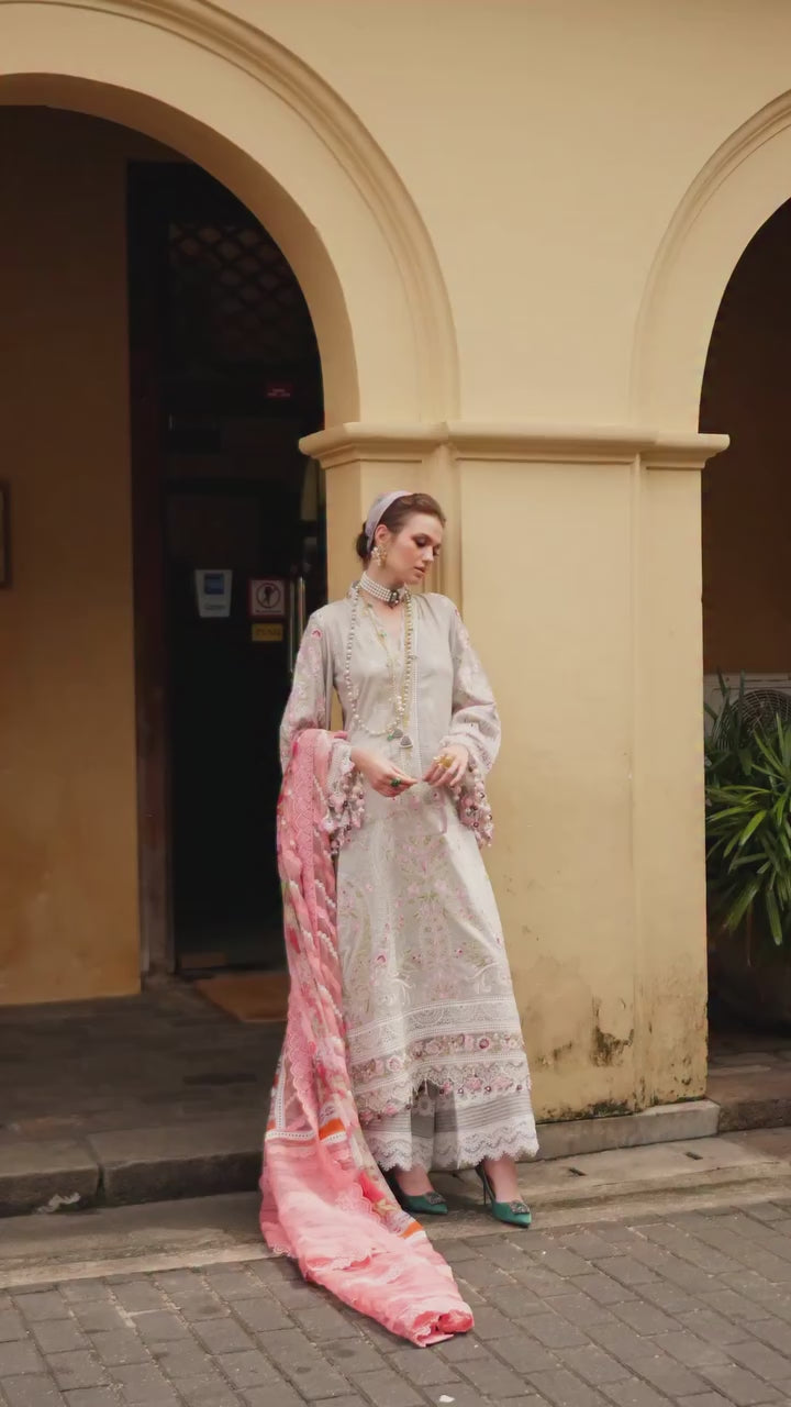 Neroli By Annus Abrar Unstitched Embroidered Lawn 3 Piece Suit ABR26UNL 12 Amani - Festive Collection