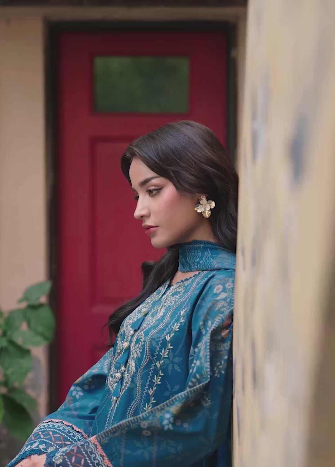 Odyssey by Florent Unstitched Embroidered Lawn 3 Piece Suit FL26UOL FZ-1B - Eid Collection