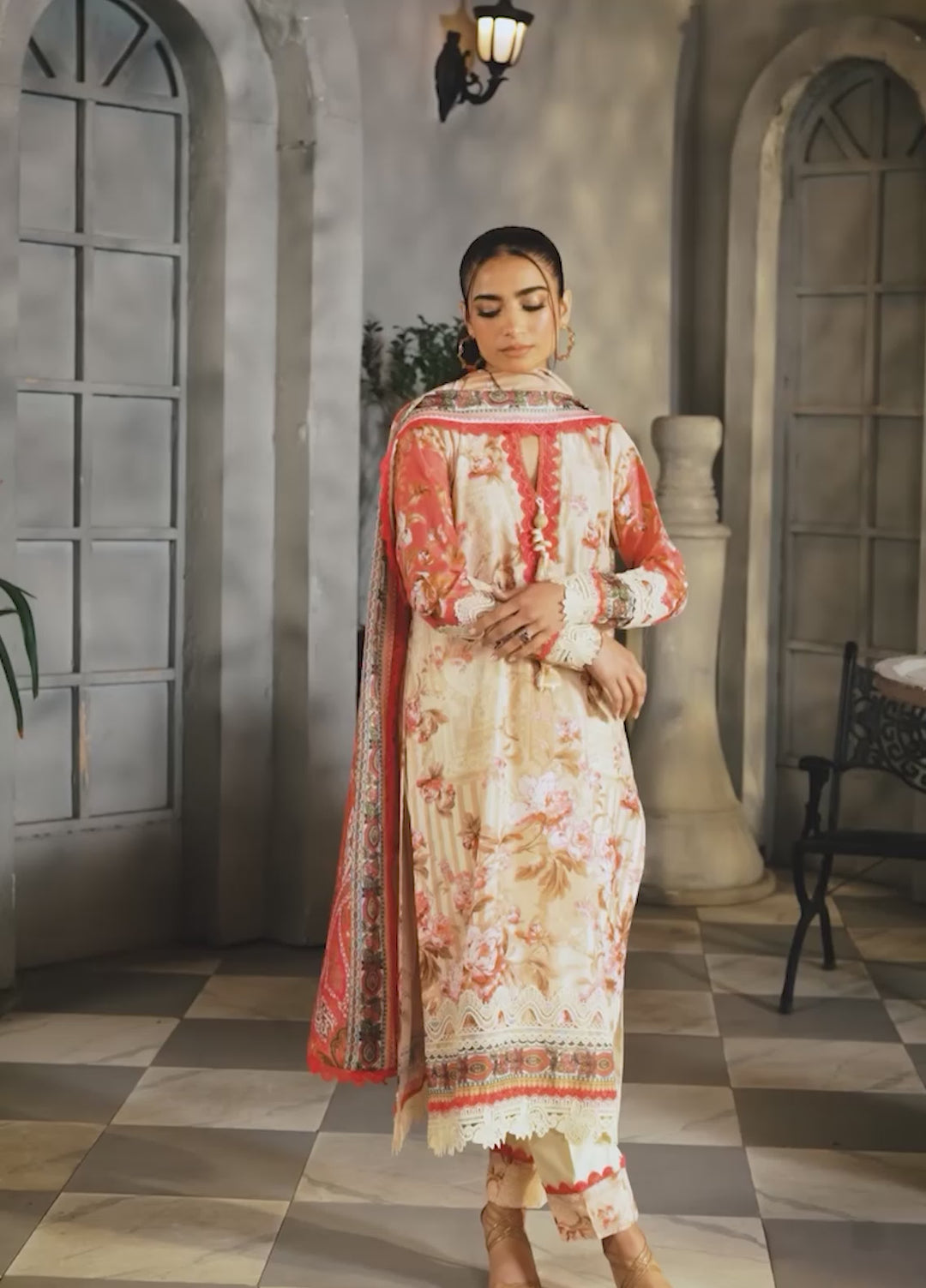 Safaah by Menaal Unstitched Printed Lawn 3 Piece Suit ML26ULS SP-02A - Casual Collection