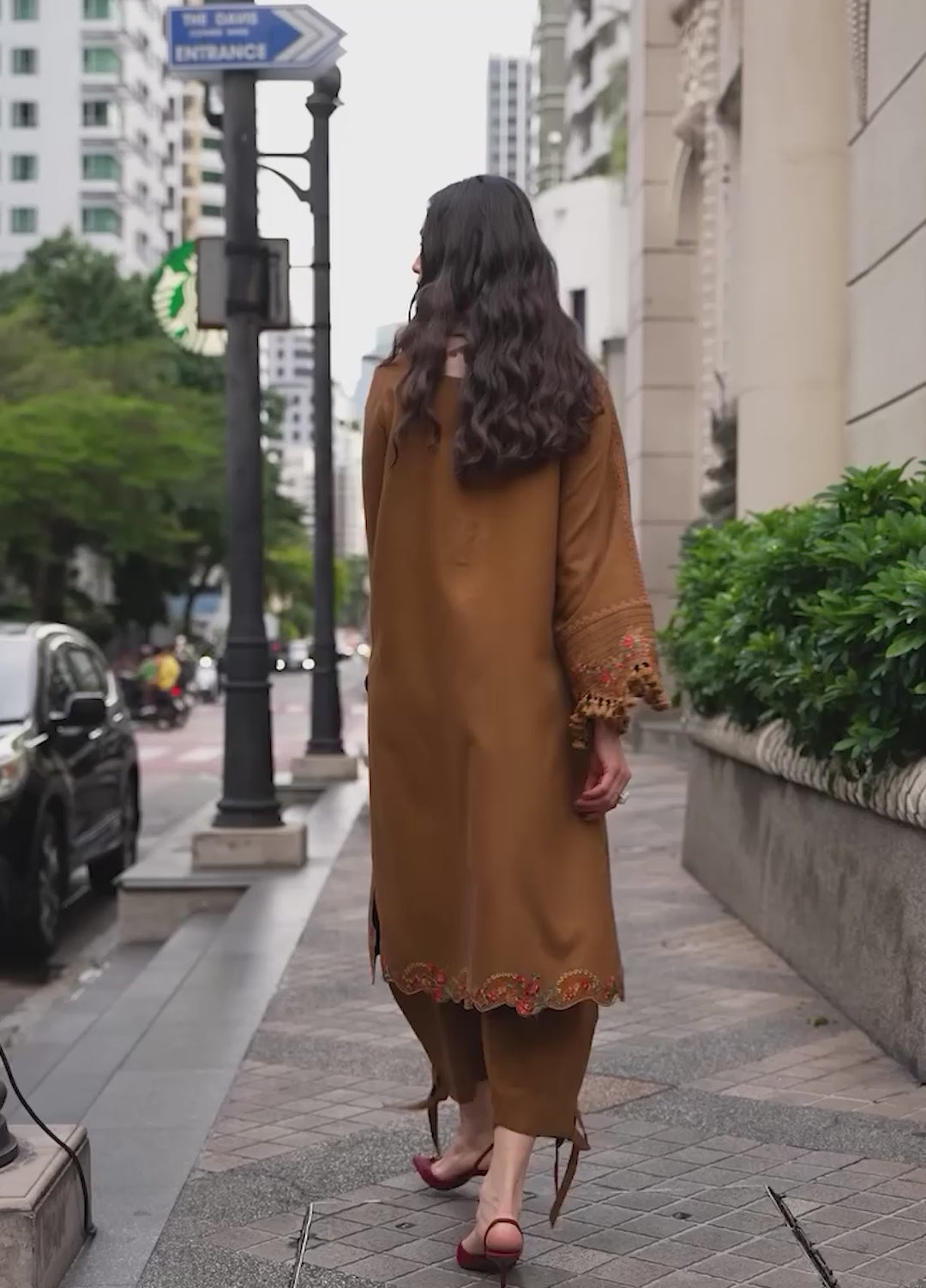 Poshima by Charizma Unstitched Embroidered Leather Peach 3 Piece Suit CHR26UPL PSW6-02 - Winter Collection
