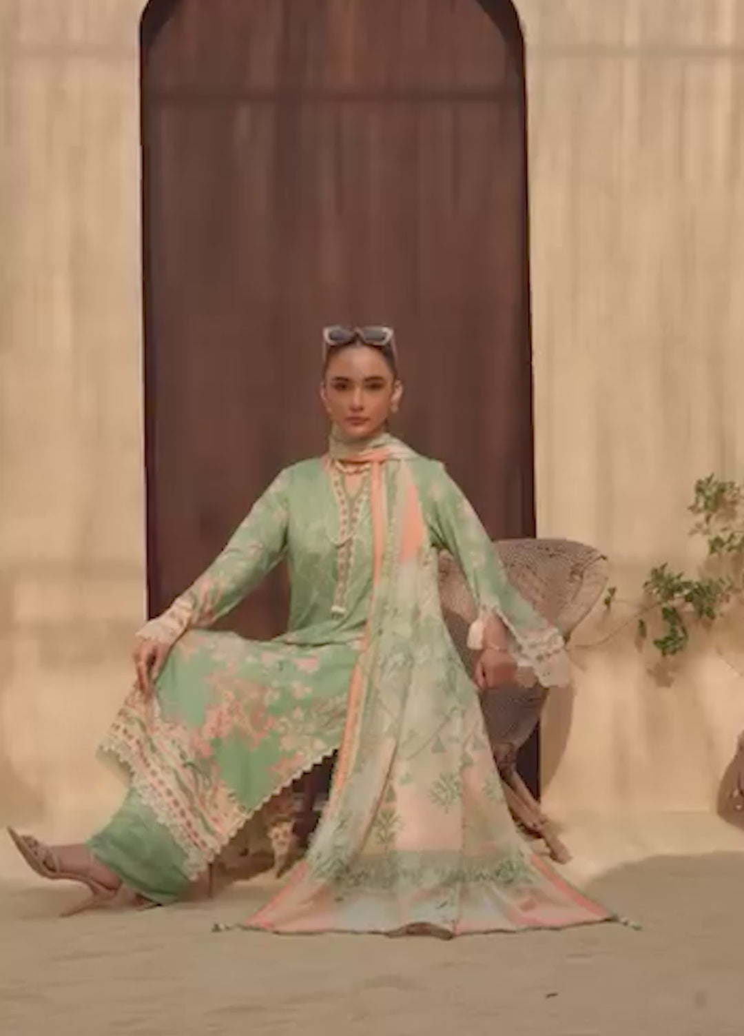 Dastaan by Menaal Unstitched Printed Lawn 3 Piece Suit ML26ULS DP-06B - Festive Collection