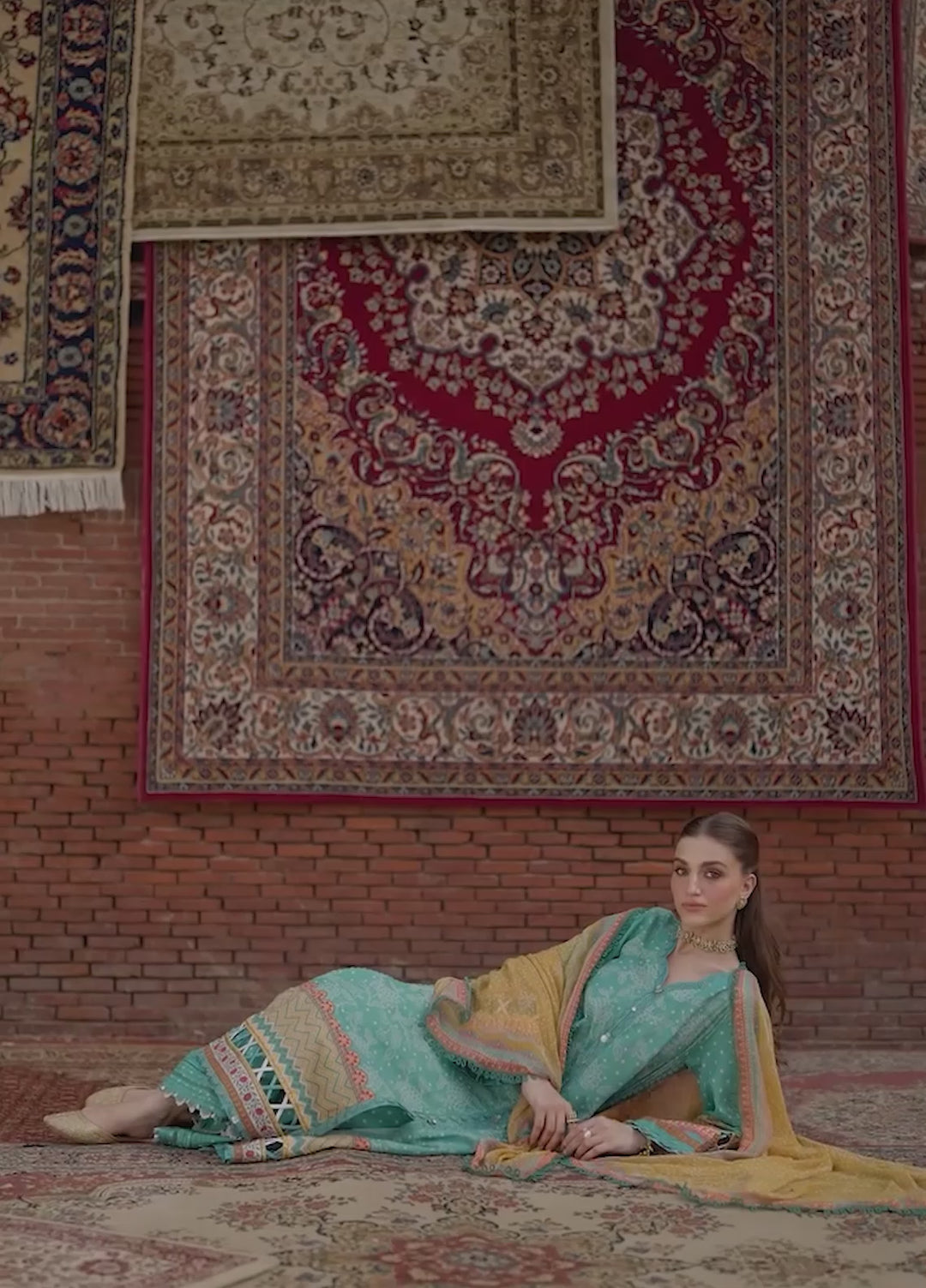 Angan by Kahf Unstitched Printed Lawn 3 Piece Suit KHF26ULA NAZISH KPS-7A - Festive Collection