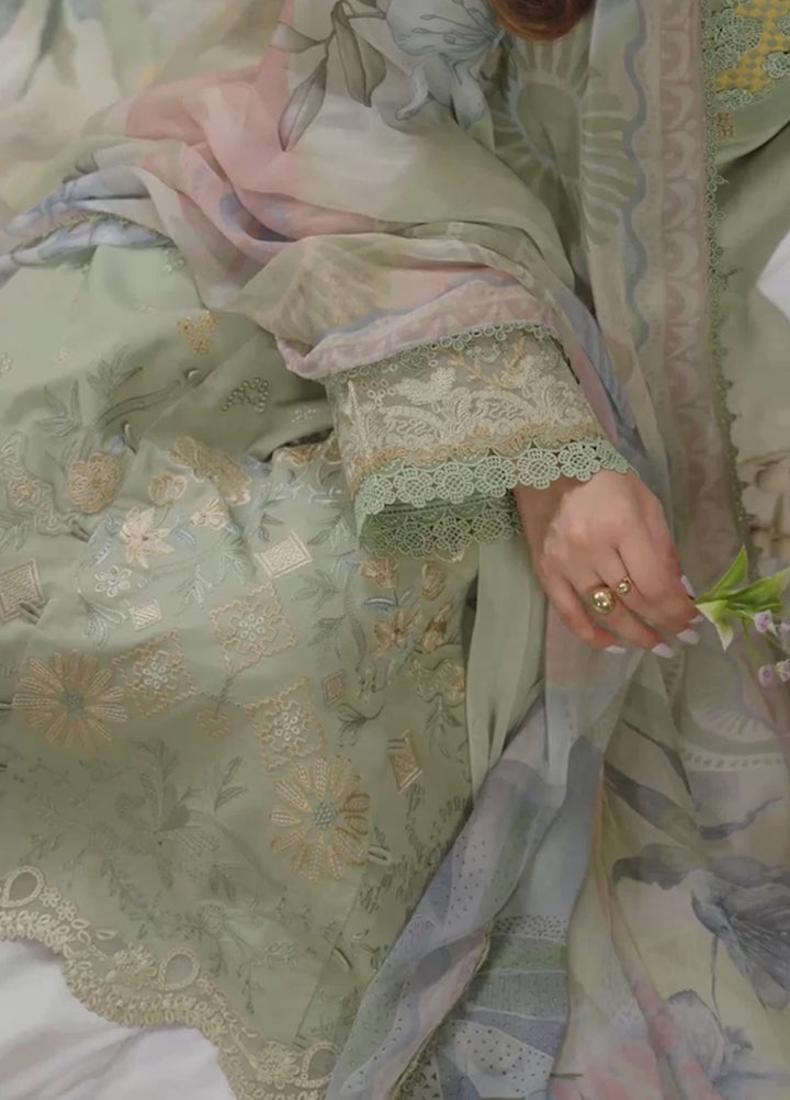 Zync by Florent Unstitched Embroidered Lawn 3 Piece Suit FL26ULZ FZ-8A - Summer Collection