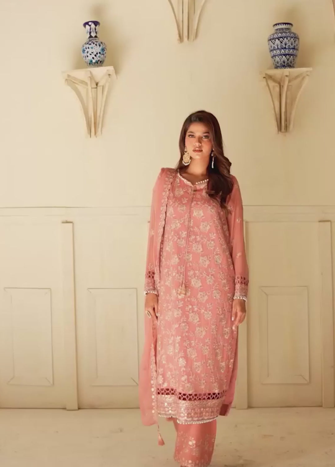 Salitex Unstitched Embroidered Chiffon 3 Piece Suit SUNS8CH506 Festive Collection