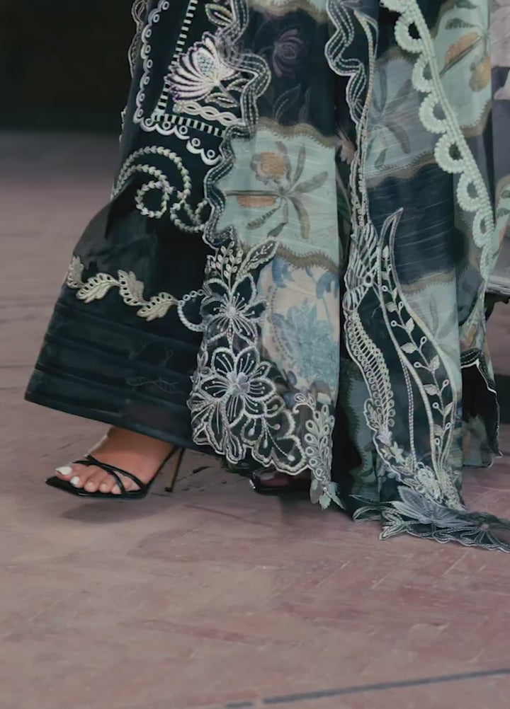Bloom by Saira Shakira Unstitched Embroidered Lawn 3 Piece Suit SSR26ULB ELISE-05A - Eid Collection