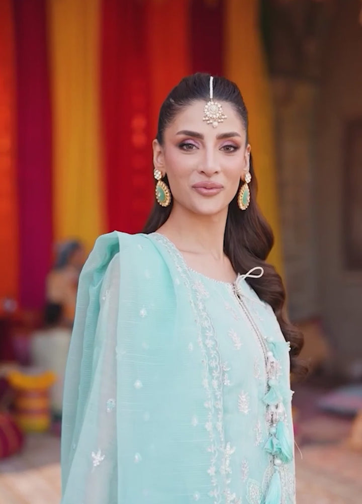 Shehnai by Salitex Embroidered Khaddi Net Suits Unstitched 3 Piece SUNW6NO029UT - Festive Collection