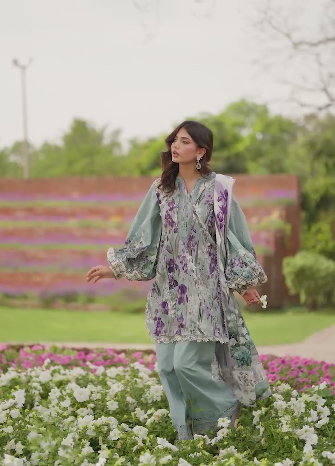 Bridgerton by Elaf Unstitched Printed Lawn 3 Piece Suit EL26ULB EPB-2B - Summer Collection