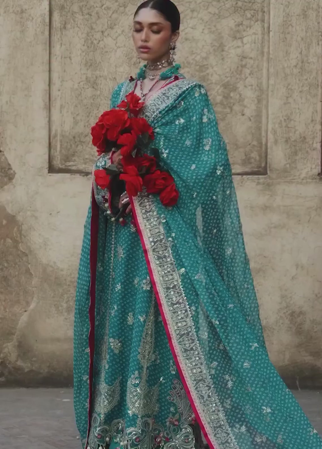 Neoma by Republic WomensWear Unstitched Embroidered Chiffon 3 Piece Suit RW26UNW D-01 MEHR - Wedding Collection