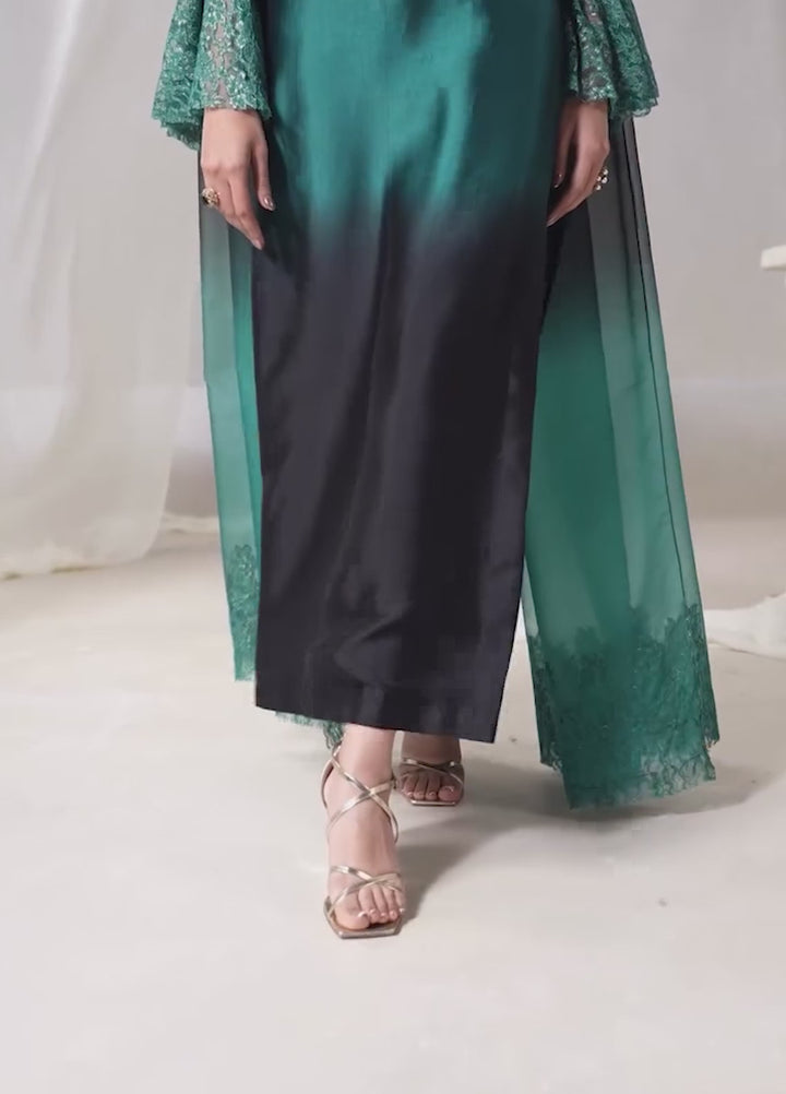 Twilight by Musferah Saad RTW Hand work Tissue Silk 3 Piece Suit Celestia - Eid Collection