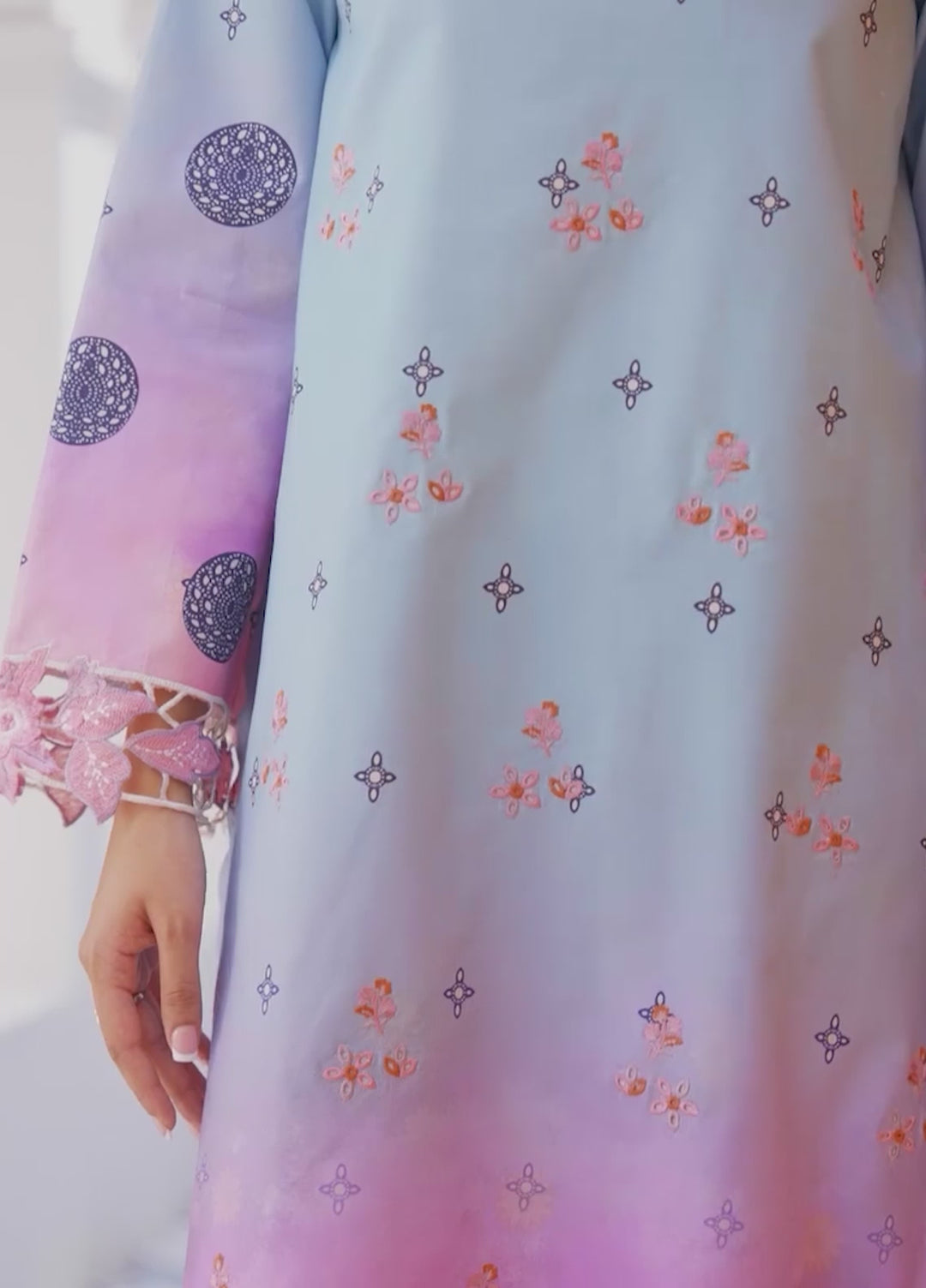 Rang e Bahar by Charizma Unstitched Embroidered Lawn 3 Piece Suit CHR26ULR CRB6-23 - Summer Collection