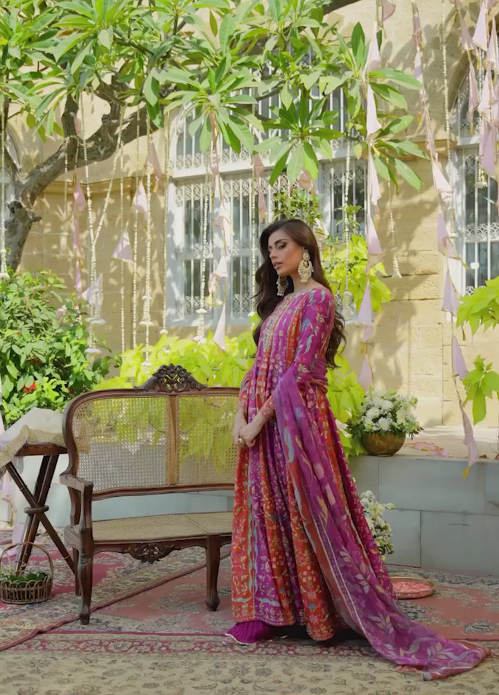 Erina From Nizka By Nida Rehan RTW Hand work Raw Silk 3 Piece Suit Saren - Festive Collection