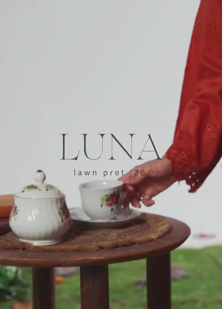 Luna by Manahil Lakhani RTW Embroidered Lawn 2 Piece Suit ML26ULL AUTUMN - Summer Collection