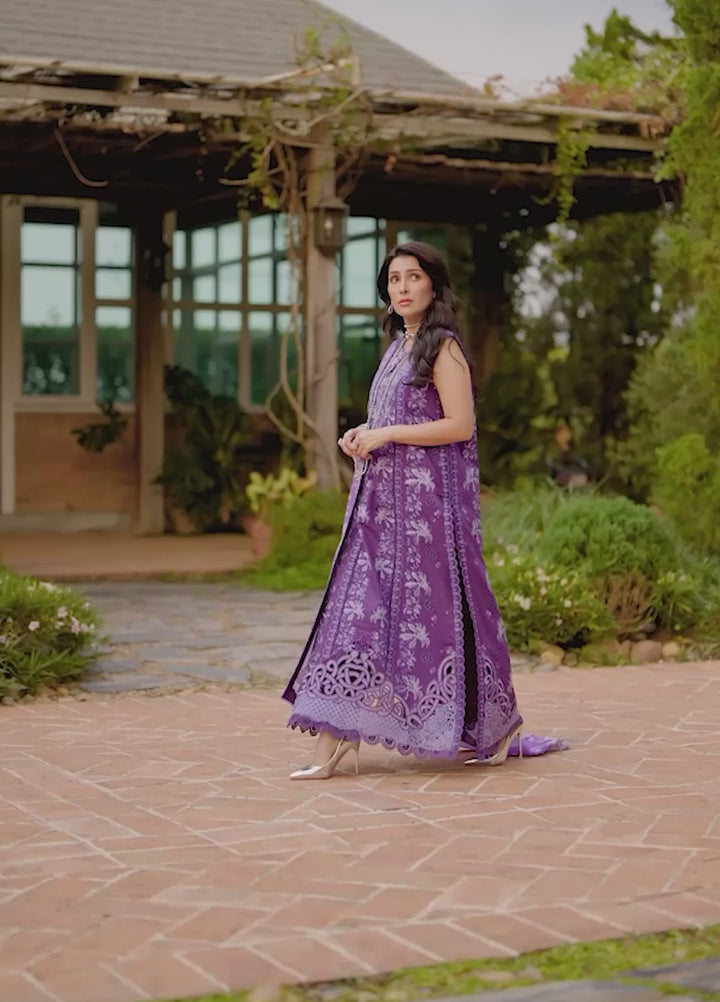 AMoi by Mushq Unstitched Embroidered Luxury Lawn 3 Piece Suit MU26AHL D-10 Lovers Lane - Summer Collection