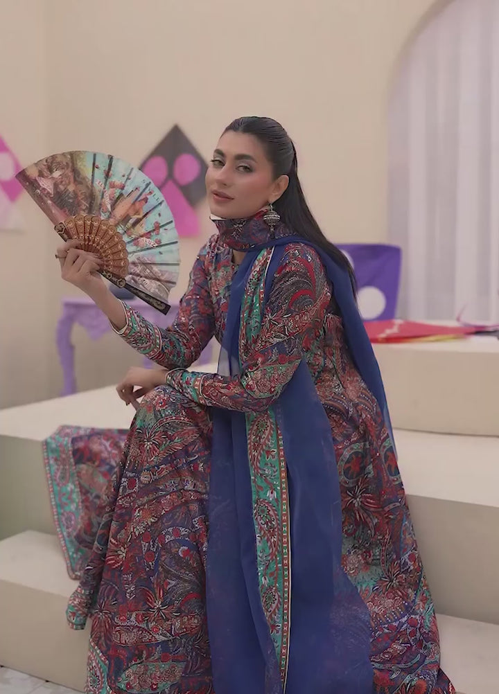 Printnation by Anayra Amal Unstitched Printed Ploy Raw Silk 3 Piece Printverse - Casual Collection