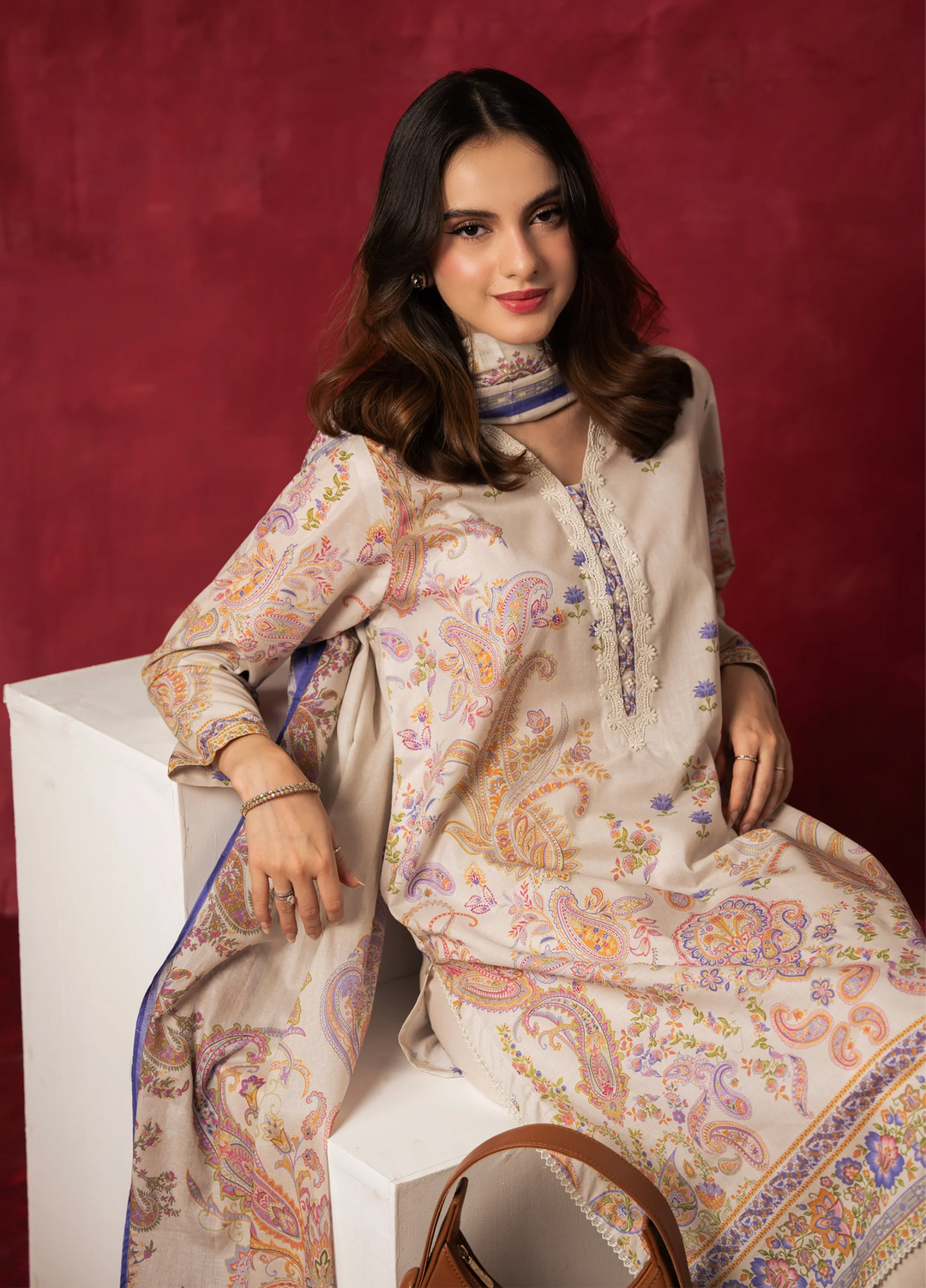 Zoe by Zeen RTW Printed Lawn 3 Piece Suit ZN26UZL WFM36600 - Casual Collection