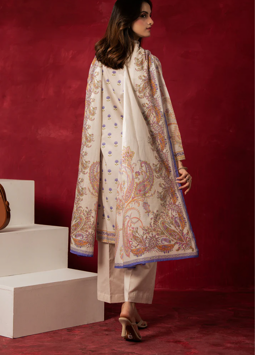 Zoe by Zeen RTW Printed Lawn 3 Piece Suit ZN26UZL WFM36600 - Casual Collection